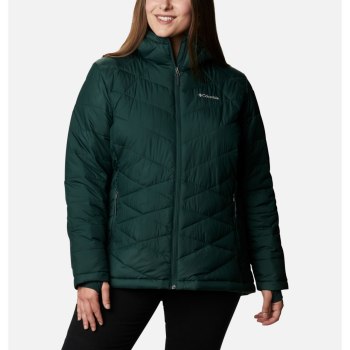 Columbia Jas Dames, Heavenly Hooded Plus Size Groen, 42YMZTOUG